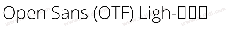 Open Sans (OTF) Ligh字体转换